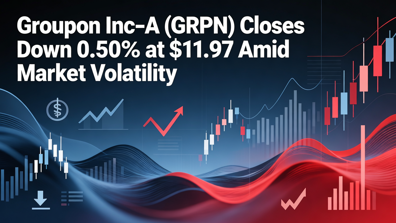 Groupon Inc-A (GRPN) Closes Down 0.50% at $11.97 Amid Market Volatility