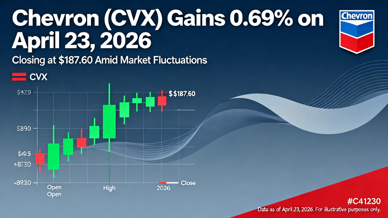 Chevron (CVX) Gains 0.69% on April 23, 2026, Closing at $187.60 Amid Market Fluctuations