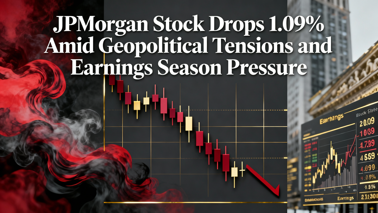 JPMorgan Stock Drops 1.09% Amid Geopolitical Tensions and Earnings Season Pressure
