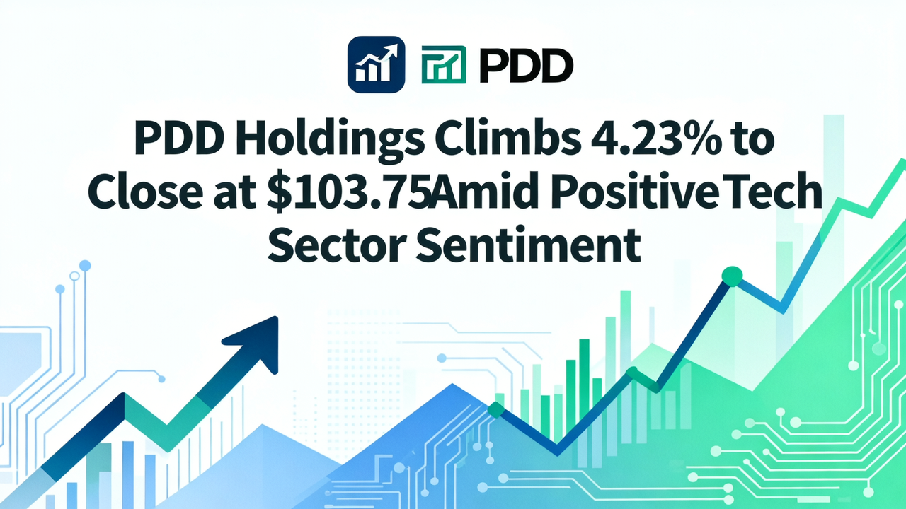 PDD Holdings Climbs 4.23% to Close at $103.75 Amid Positive Tech Sector Sentiment