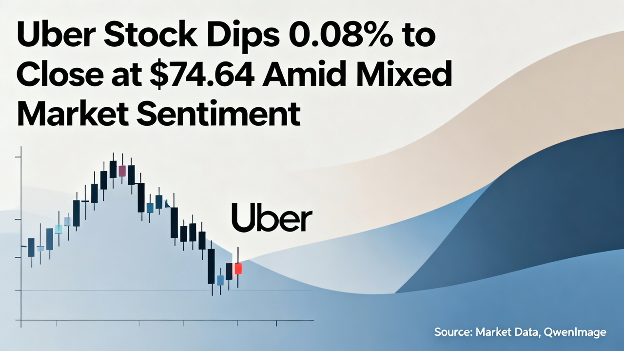 Uber Stock Dips 0.08% to Close at $74.64 Amid Mixed Market Sentiment
