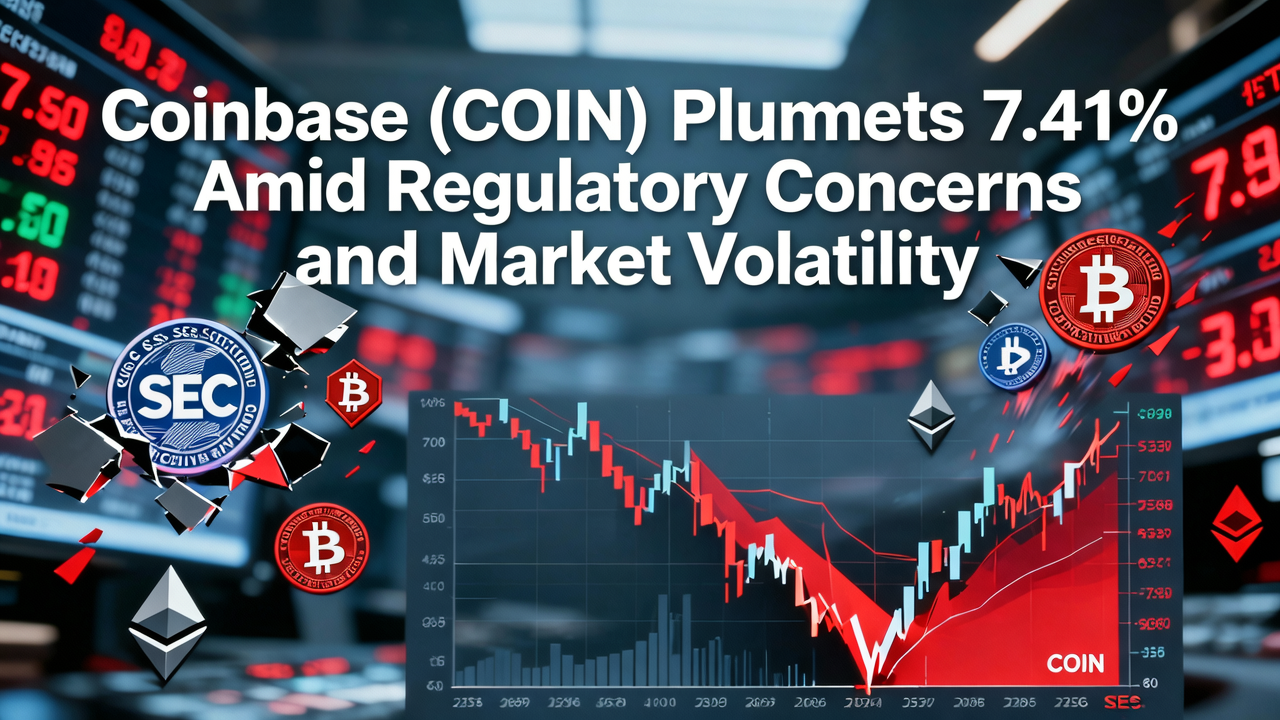 Coinbase (COIN) Plummets 7.41% Amid Regulatory Concerns and Market Volatility