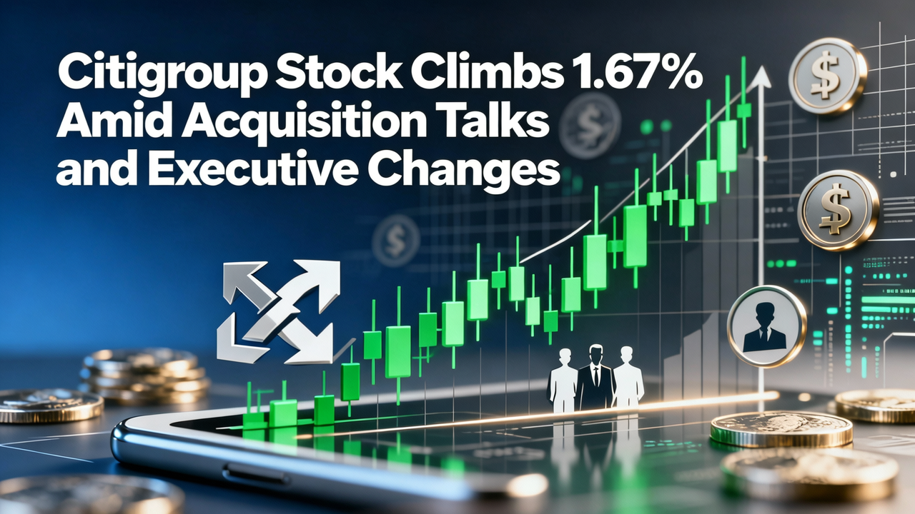 Citigroup Stock Climbs 1.67% Amid Acquisition Talks and Executive Changes