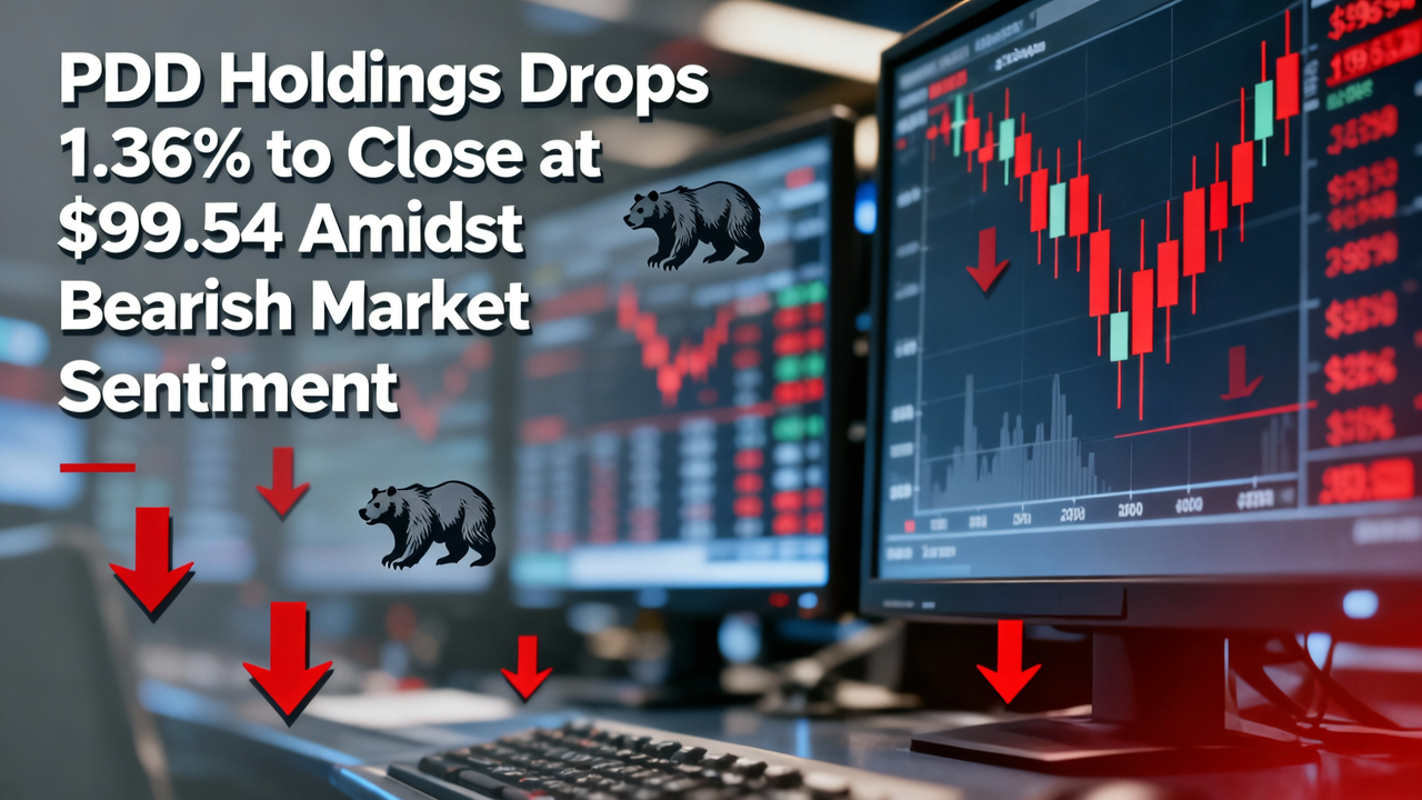 PDD Holdings Drops 1.36% to Close at $99.54 Amidst Bearish Market Sentiment