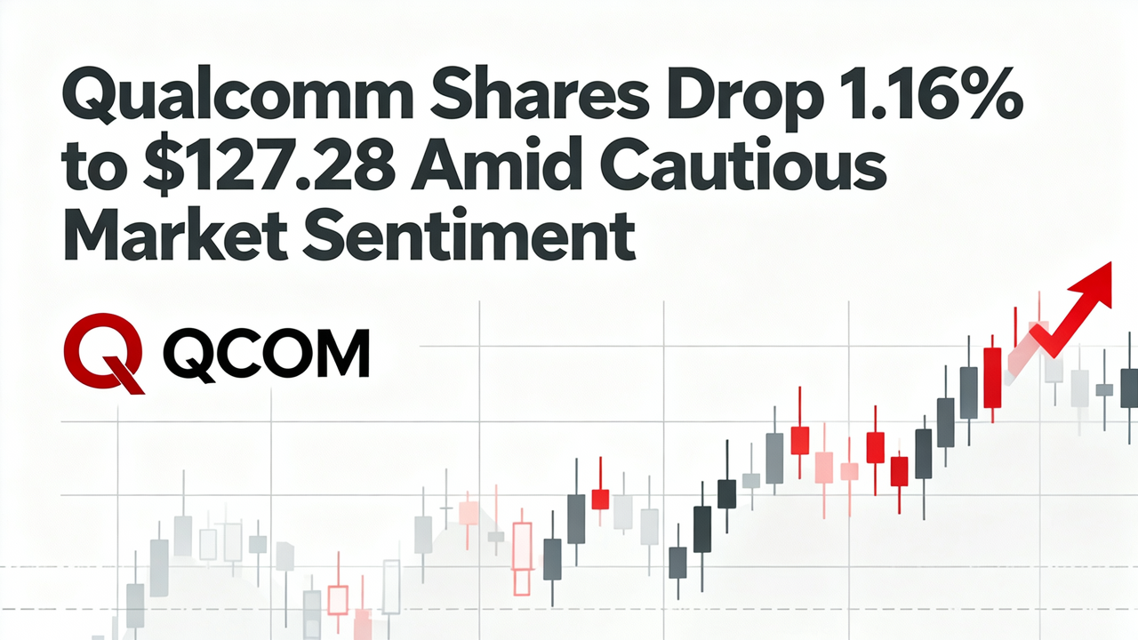 Qualcomm Shares Drop 1.16% to $127.28 Amid Cautious Market Sentiment