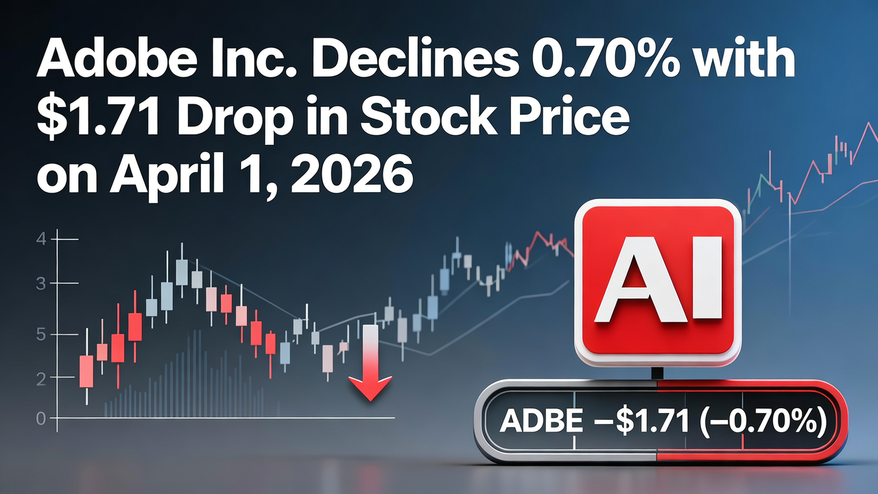 Adobe Inc. Declines 0.70% with $1.71 Drop in Stock Price on April 1, 2026