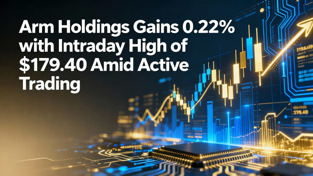 Arm Holdings Gains 0.22% with Intraday High of $179.40 Amid Active Trading