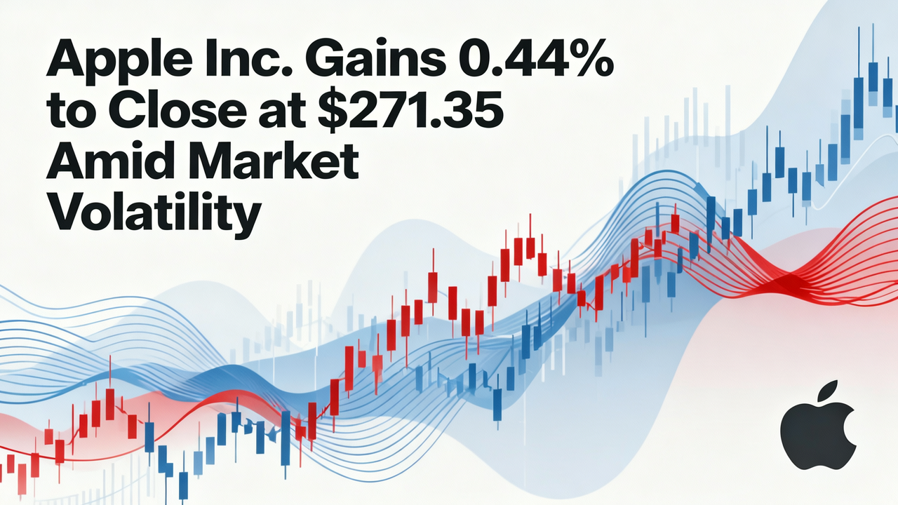 Apple Inc. Gains 0.44% to Close at $271.35 Amid Market Volatility