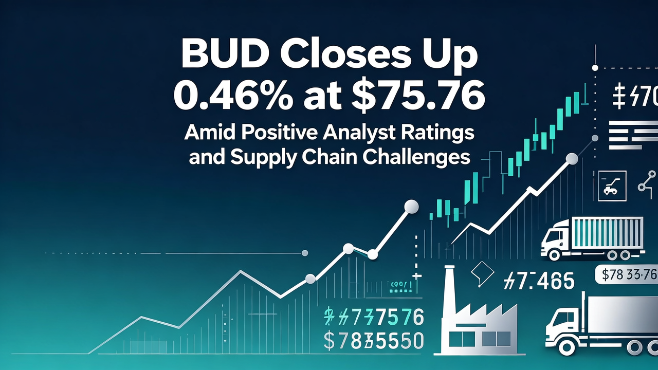 BUD Closes Up 0.46% at $75.76 Amid Positive Analyst Ratings and Supply Chain Challenges