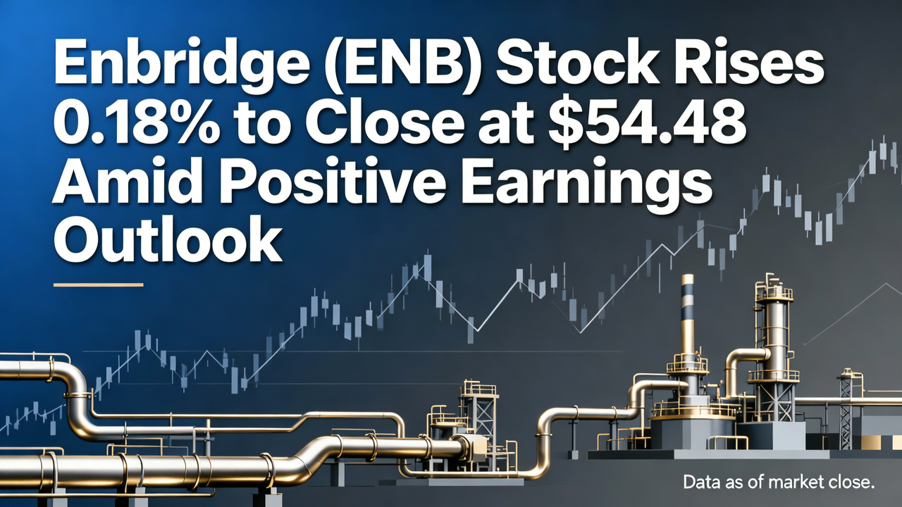 Enbridge (ENB) Stock Rises 0.18% to Close at $54.48 Amid Positive Earnings Outlook