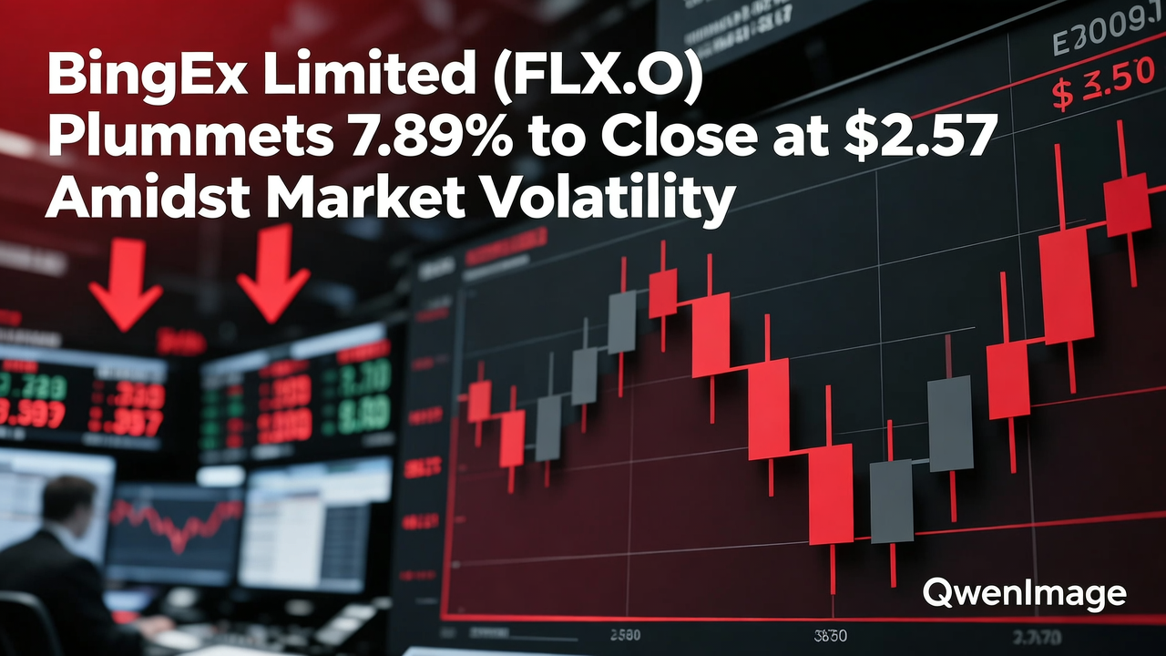 BingEx Limited (FLX.O) Plummets 7.89% to Close at $2.57 Amidst Market Volatility