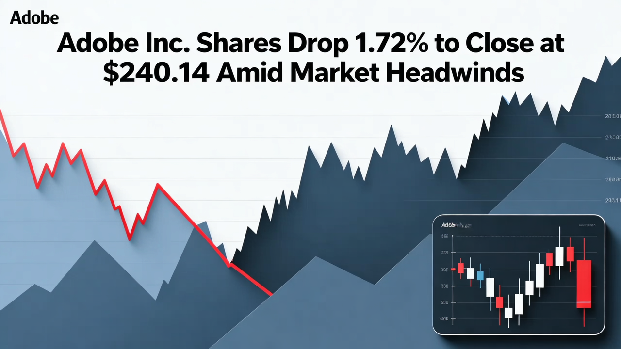 Adobe Inc. Shares Drop 1.72% to Close at $240.14 Amid Market Headwinds