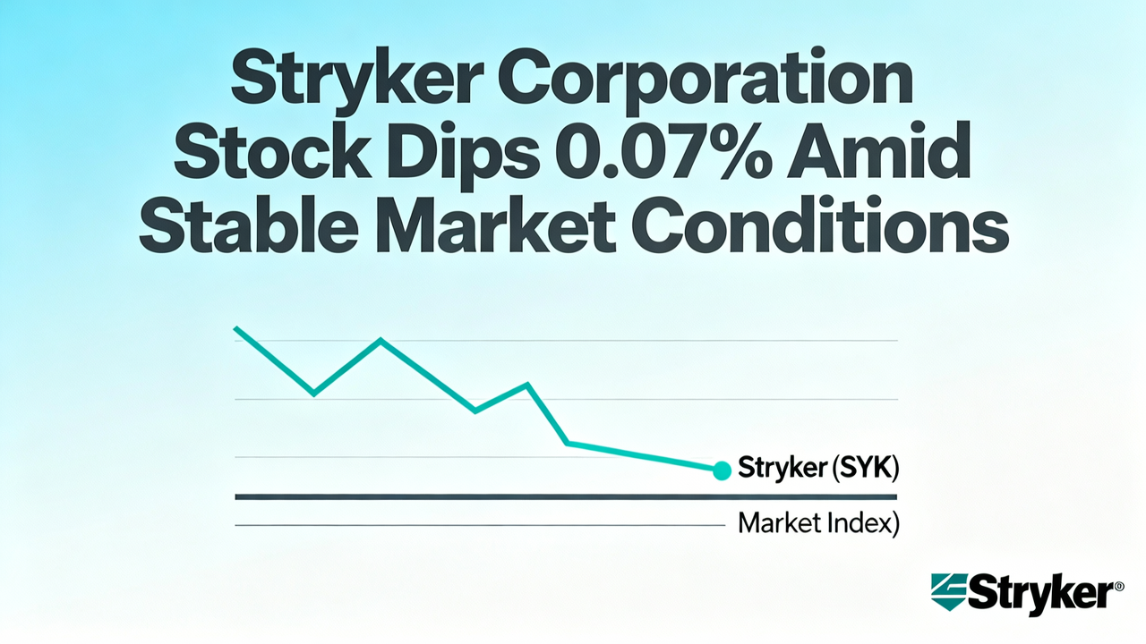Stryker Corporation Stock Dips 0.07% Amid Stable Market Conditions