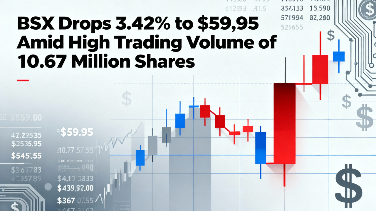 BSX Drops 3.42% to $59.95 Amid High Trading Volume of 10.67 Million Shares