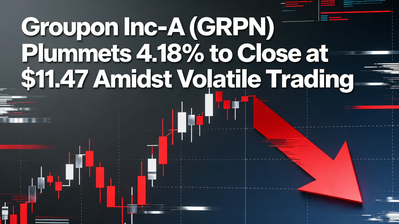 Groupon Inc-A (GRPN) Plummets 4.18% to Close at $11.47 Amidst Volatile Trading