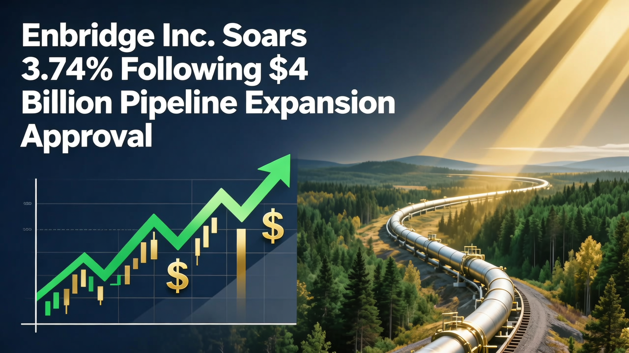 Enbridge Inc. Soars 3.74% Following $4 Billion Pipeline Expansion Approval