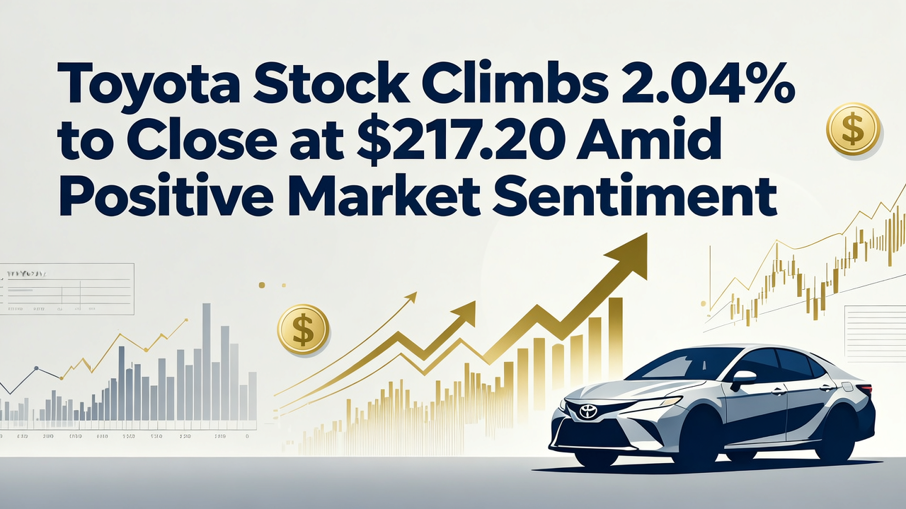 Toyota Stock Climbs 2.04% to Close at $217.20 Amid Positive Market Sentiment
