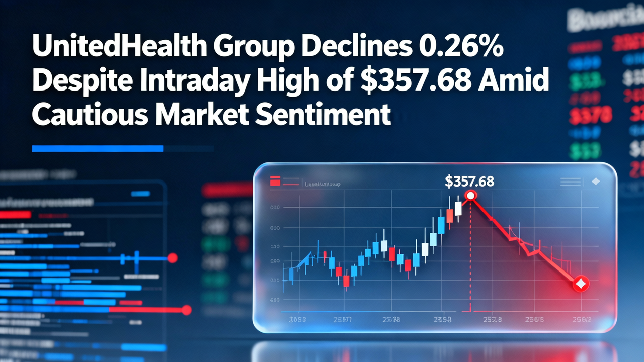 UnitedHealth Group Declines 0.26% Despite Intraday High of $357.68 Amid Cautious Market Sentiment