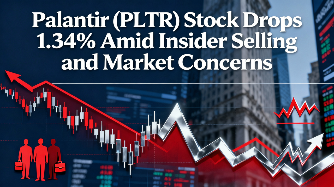 Palantir (PLTR) Stock Drops 1.34% Amid Insider Selling and Market Concerns