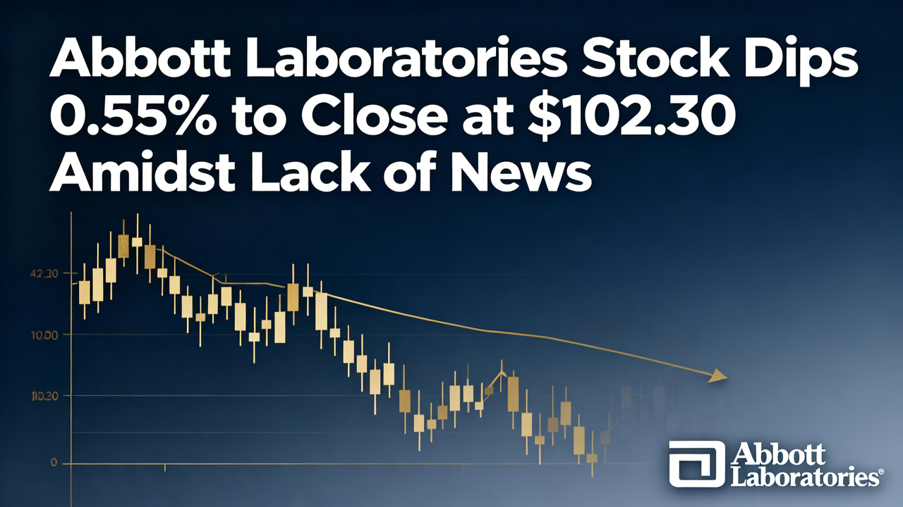 Abbott Laboratories Stock Dips 0.55% to Close at $102.30 Amidst Lack of News