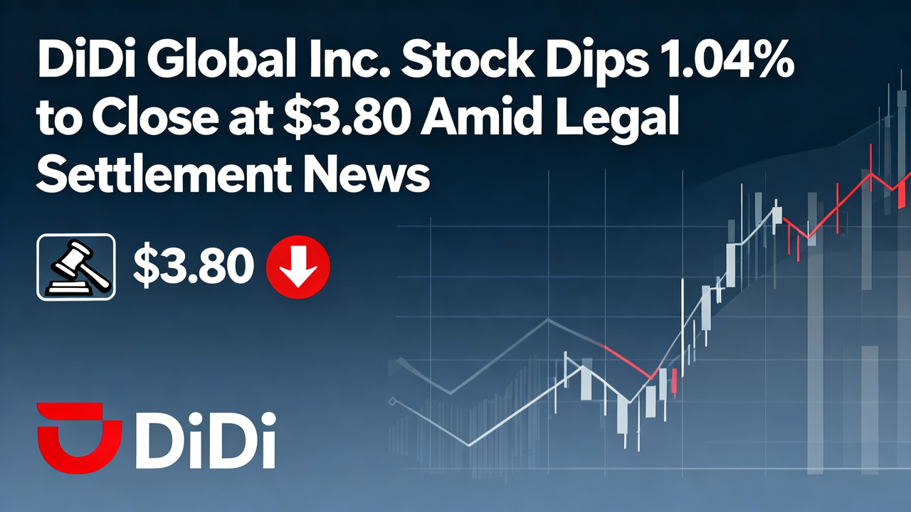 DiDi Global Inc. Stock Dips 1.04% to Close at $3.80 Amid Legal Settlement News