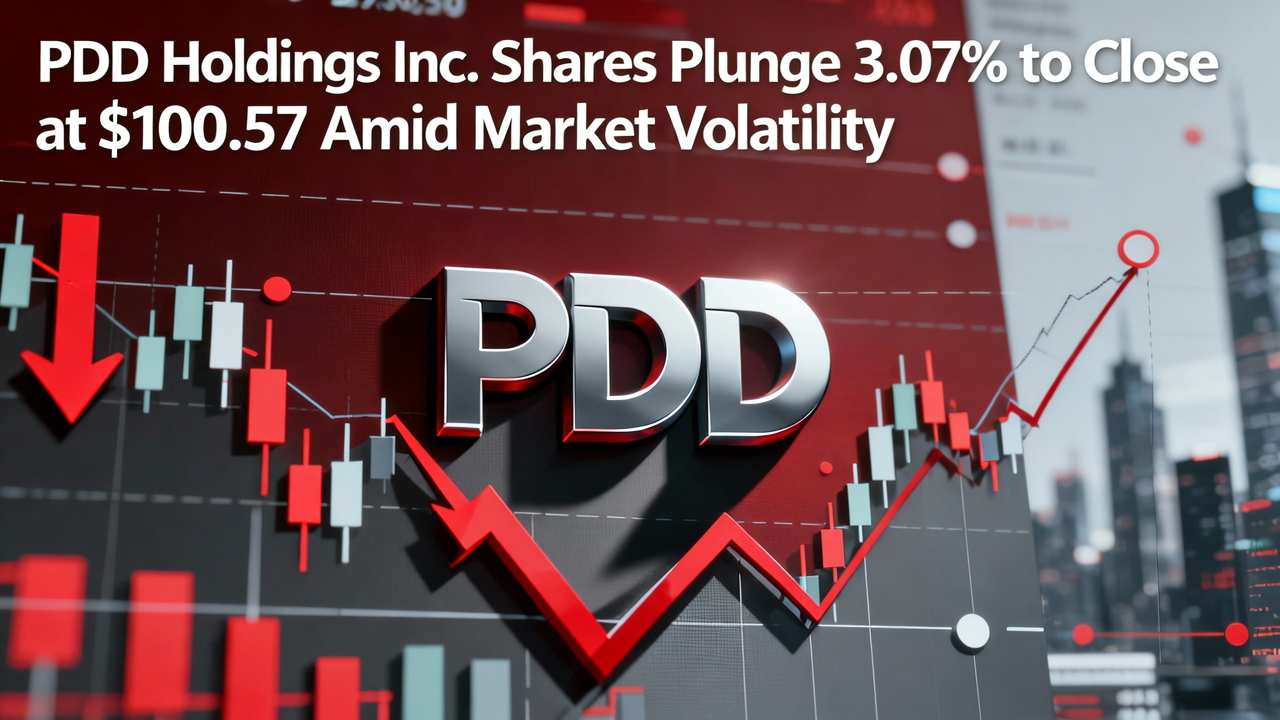 PDD Holdings Inc. Shares Plunge 3.07% to Close at $100.57 Amid Market Volatility