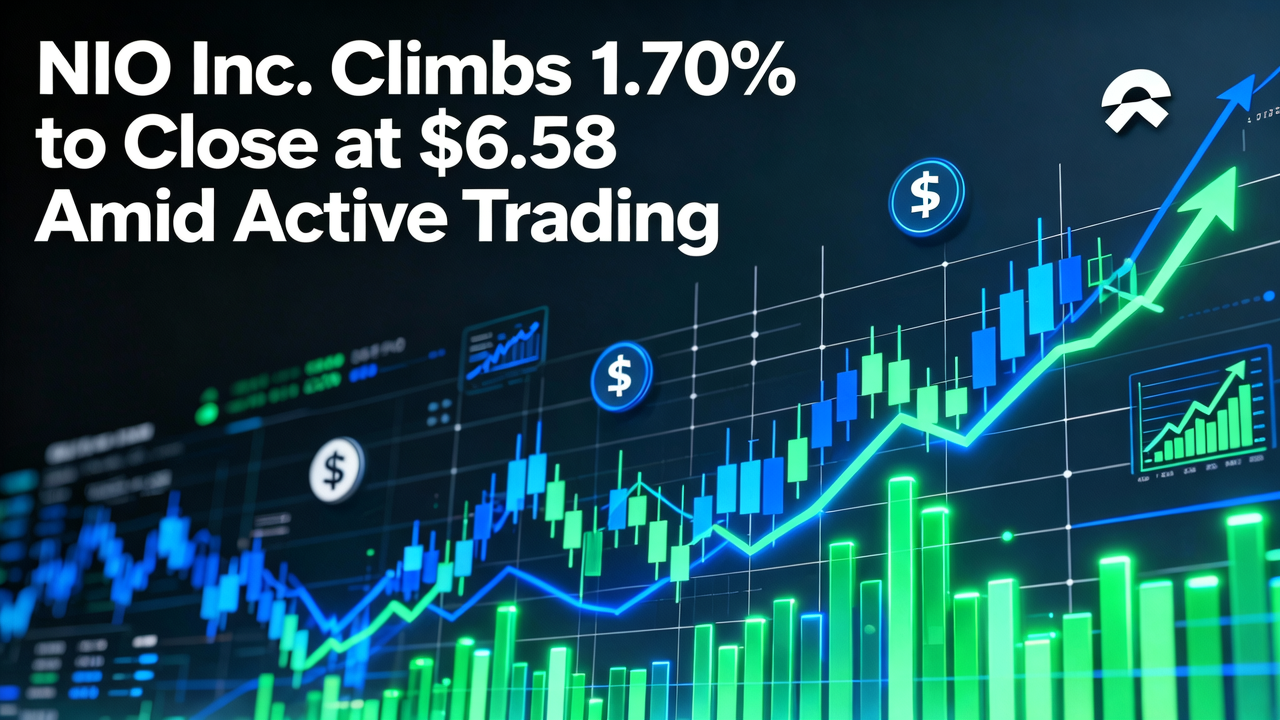 NIO Inc. Climbs 1.70% to Close at $6.58 Amid Active Trading