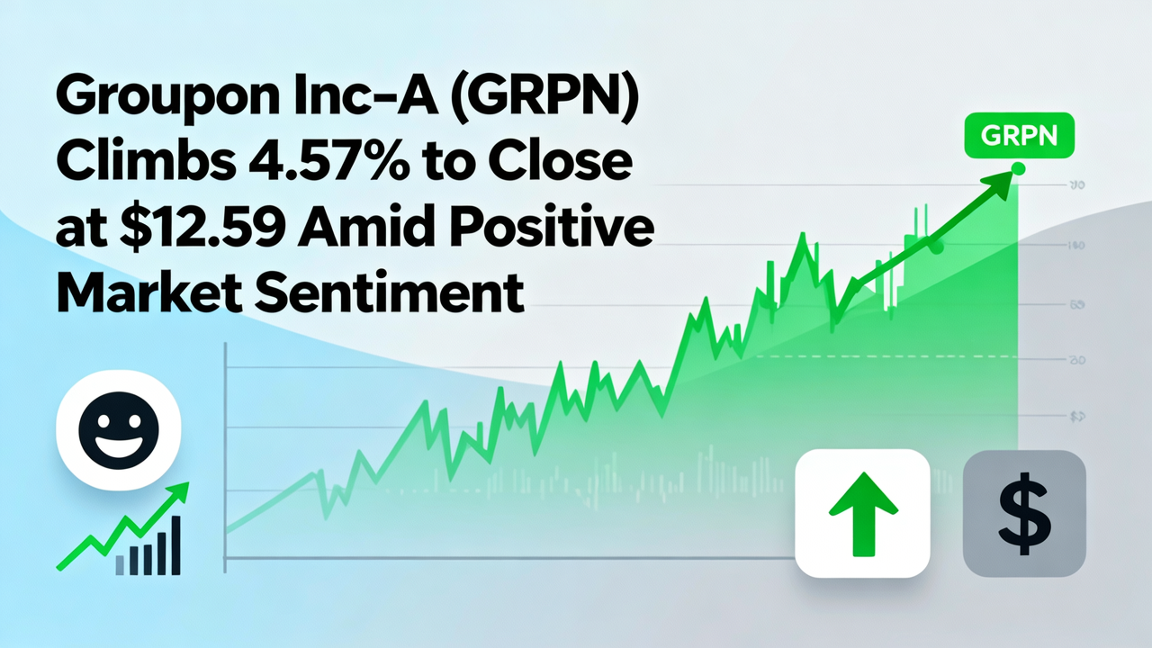 Groupon Inc-A (GRPN) Climbs 4.57% to Close at $12.59 Amid Positive Market Sentiment