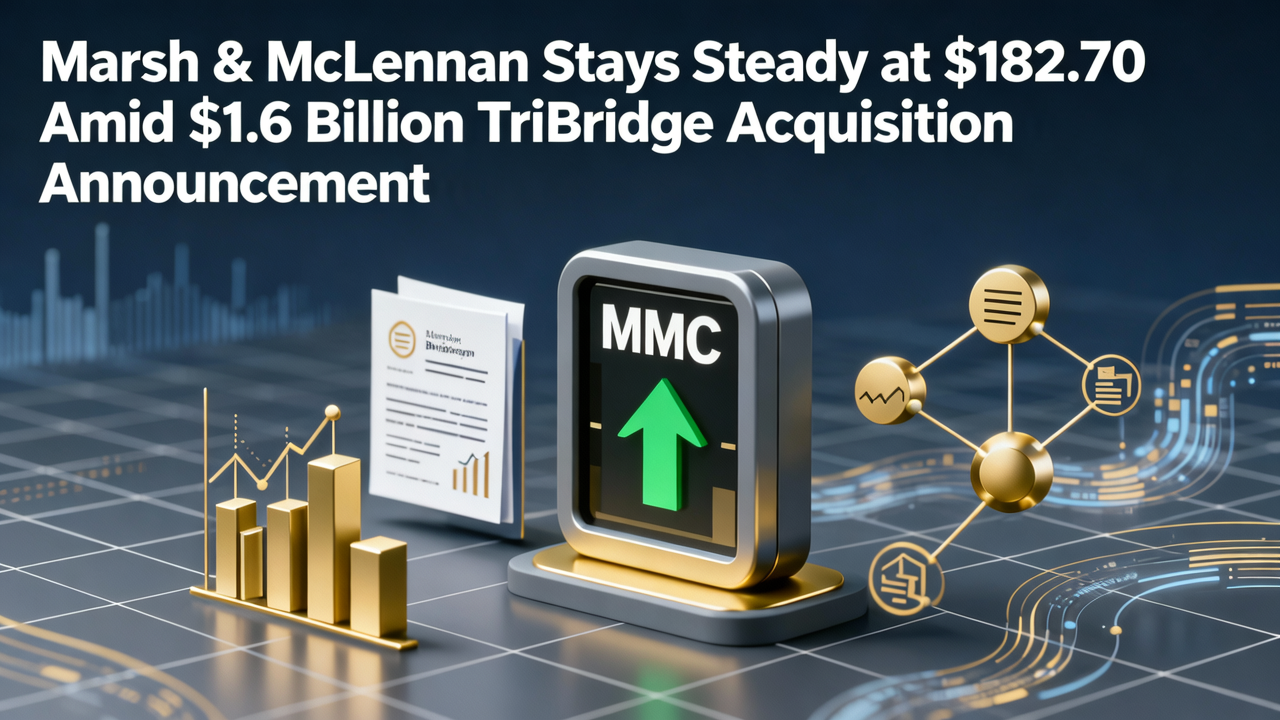 Marsh & McLennan Stays Steady at $182.70 Amid $1.6 Billion TriBridge Acquisition Announcement