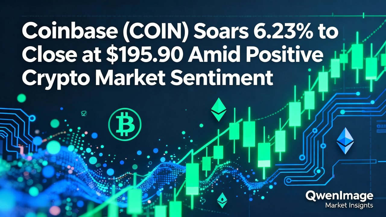 Coinbase (COIN) Soars 6.23% to Close at $195.90 Amid Positive Crypto Market Sentiment