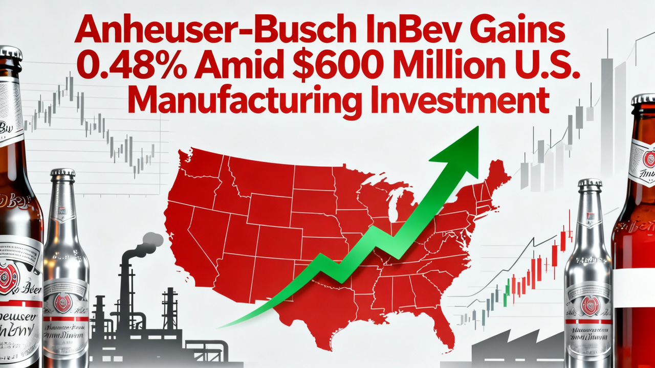 Anheuser-Busch InBev Gains 0.48% Amid $600 Million U.S. Manufacturing Investment