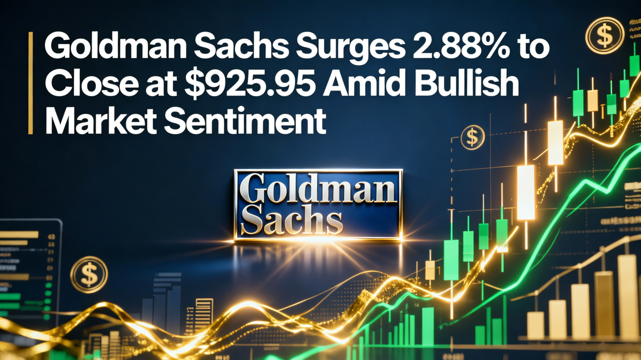 Goldman Sachs Surges 2.88% to Close at $925.95 Amid Bullish Market Sentiment