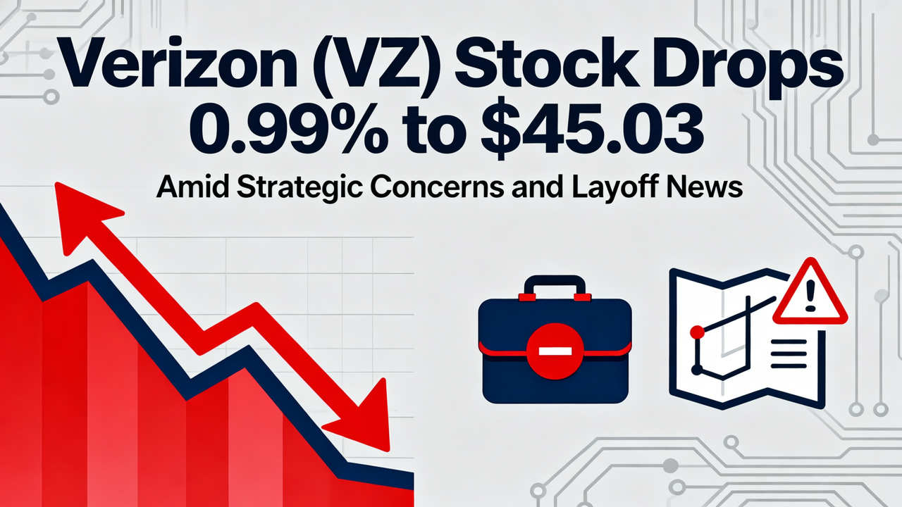 Verizon (VZ) Stock Drops 0.99% to $45.03 Amid Strategic Concerns and Layoff News