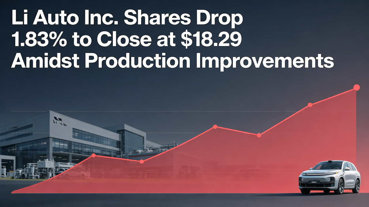 Li Auto Inc. Shares Drop 1.83% to Close at $18.29 Amidst Production Improvements