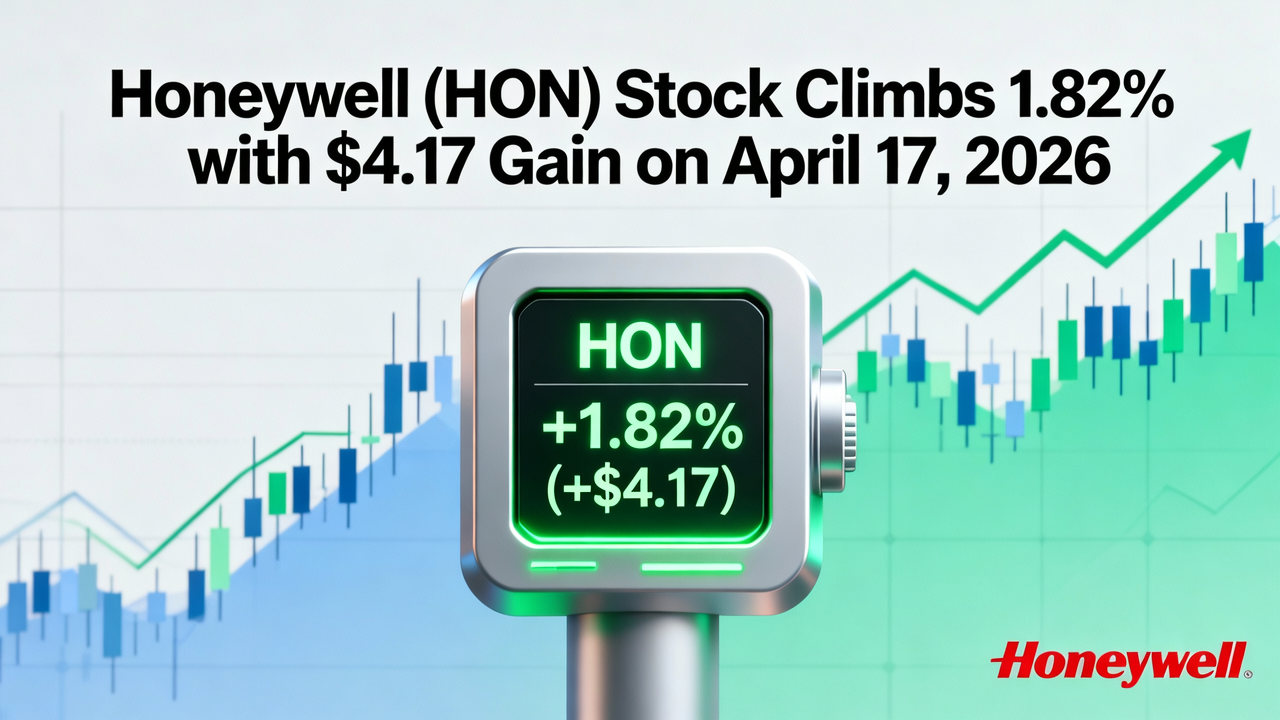 Honeywell (HON) Stock Climbs 1.82% with $4.17 Gain on April 17, 2026