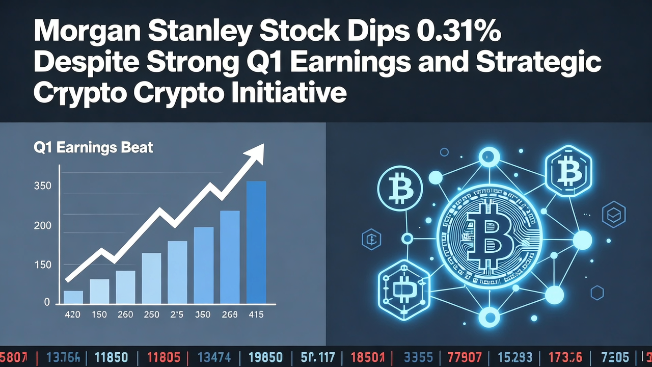 Morgan Stanley Stock Dips 0.31% Despite Strong Q1 Earnings and Strategic Crypto Initiative