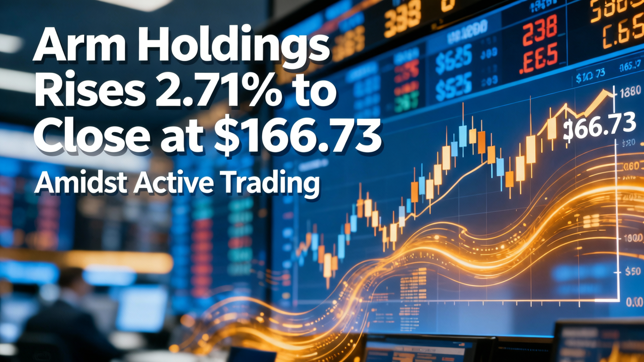 Arm Holdings Rises 2.71% to Close at $166.73 Amidst Active Trading