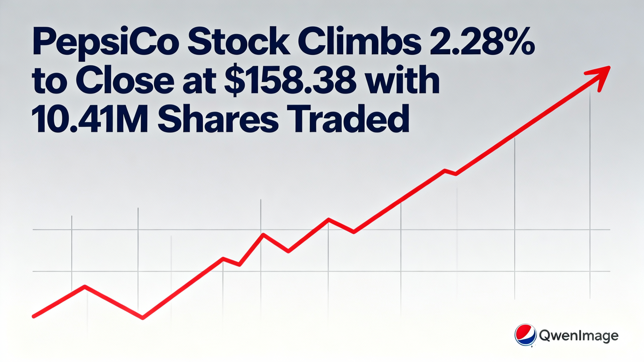 PepsiCo Stock Climbs 2.28% to Close at $158.38 with 10.41M Shares Traded