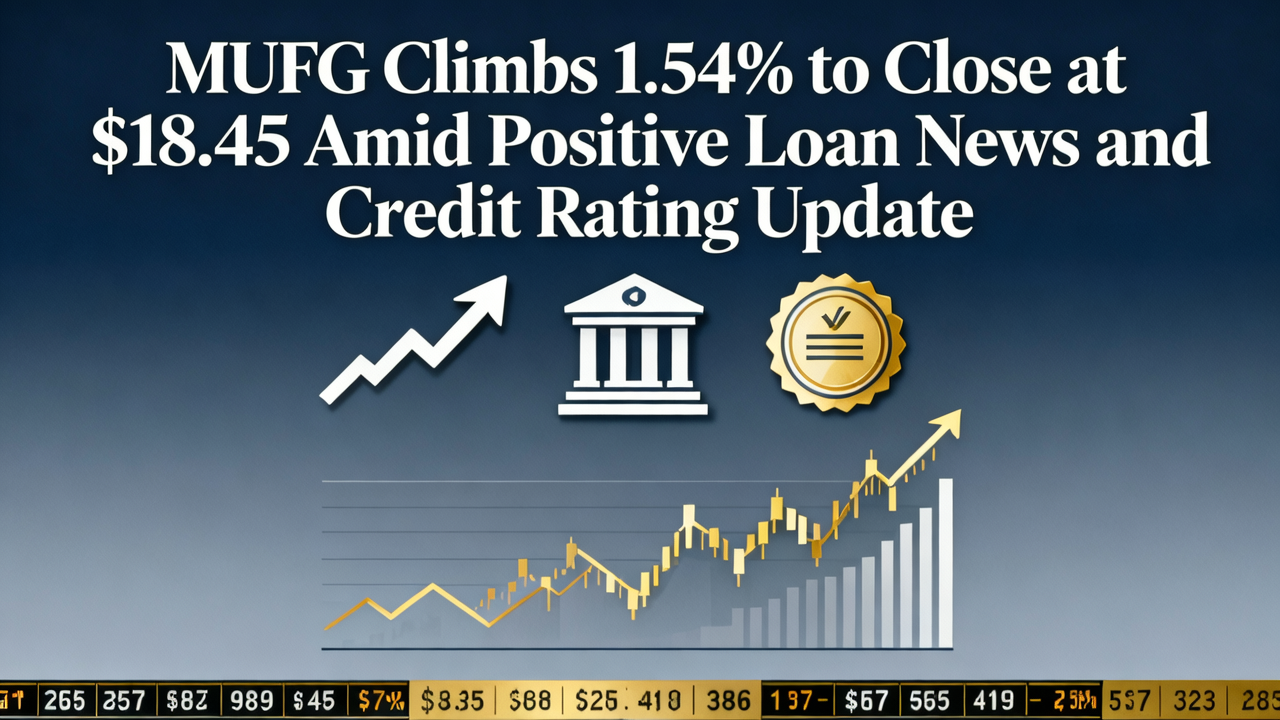 MUFG Climbs 1.54% to Close at $18.45 Amid Positive Loan News and Credit Rating Update