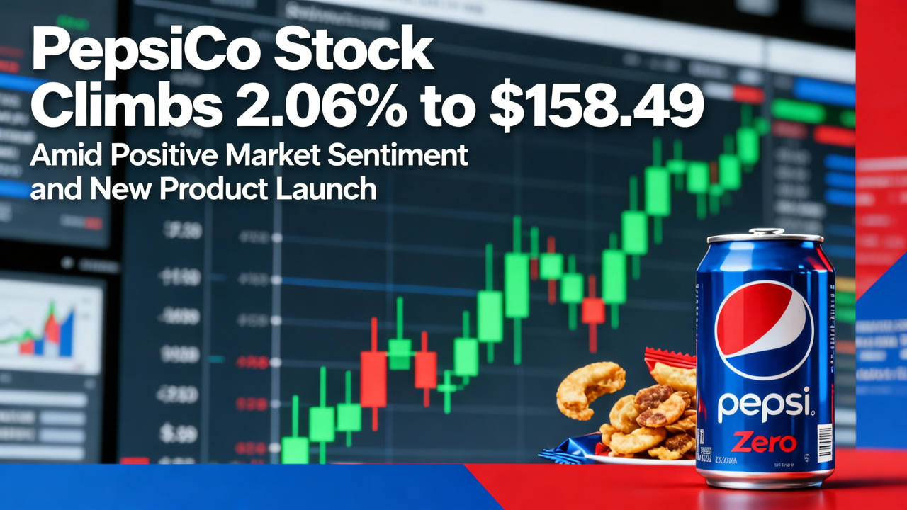 PepsiCo Stock Climbs 2.06% to $158.49 Amid Positive Market Sentiment and New Product Launch