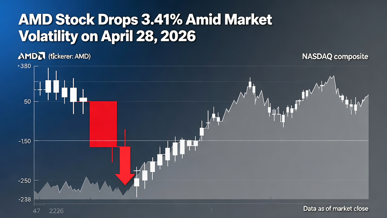 AMD Stock Drops 3.41% Amid Market Volatility on April 28, 2026