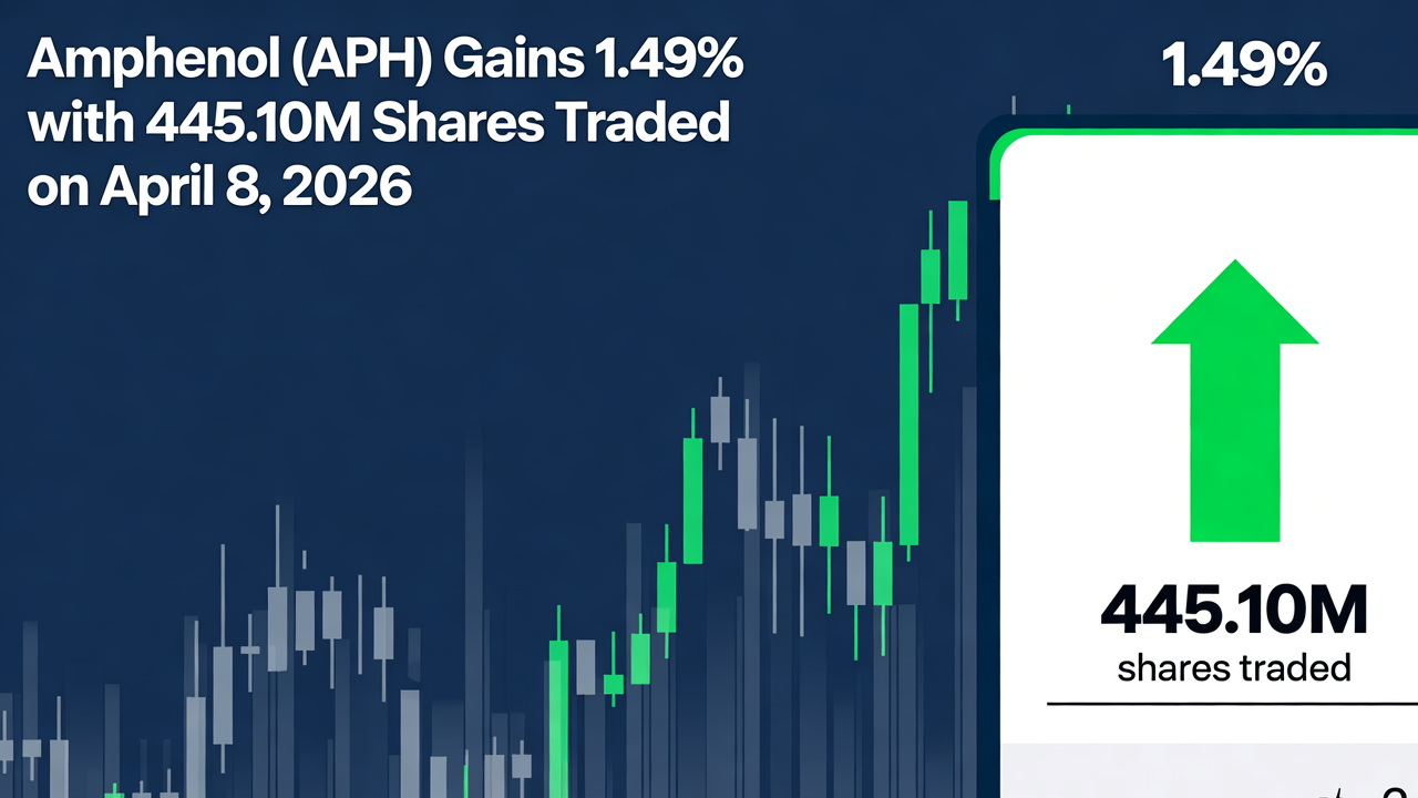 Amphenol (APH) Gains 1.49% with 445.10M Shares Traded on April 8, 2026