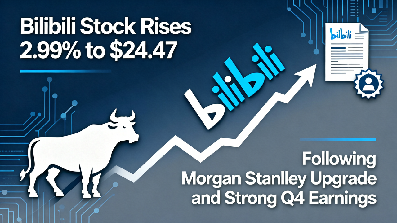 Bilibili Stock Rises 2.99% to $24.47 Following Morgan Stanley Upgrade and Strong Q4 Earnings