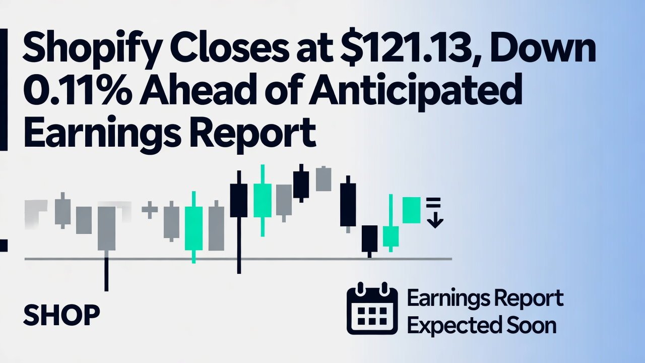 Shopify Closes at $121.13, Down 0.11% Ahead of Anticipated Earnings Report