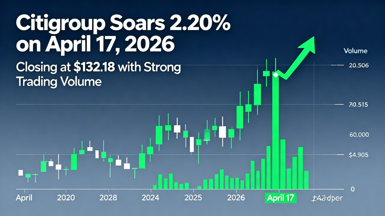 Citigroup Soars 2.20% on April 17, 2026, Closing at $132.18 with Strong Trading Volume