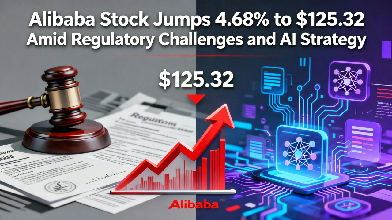 Alibaba Stock Jumps 4.68% to $125.32 Amid Regulatory Challenges and AI Strategy