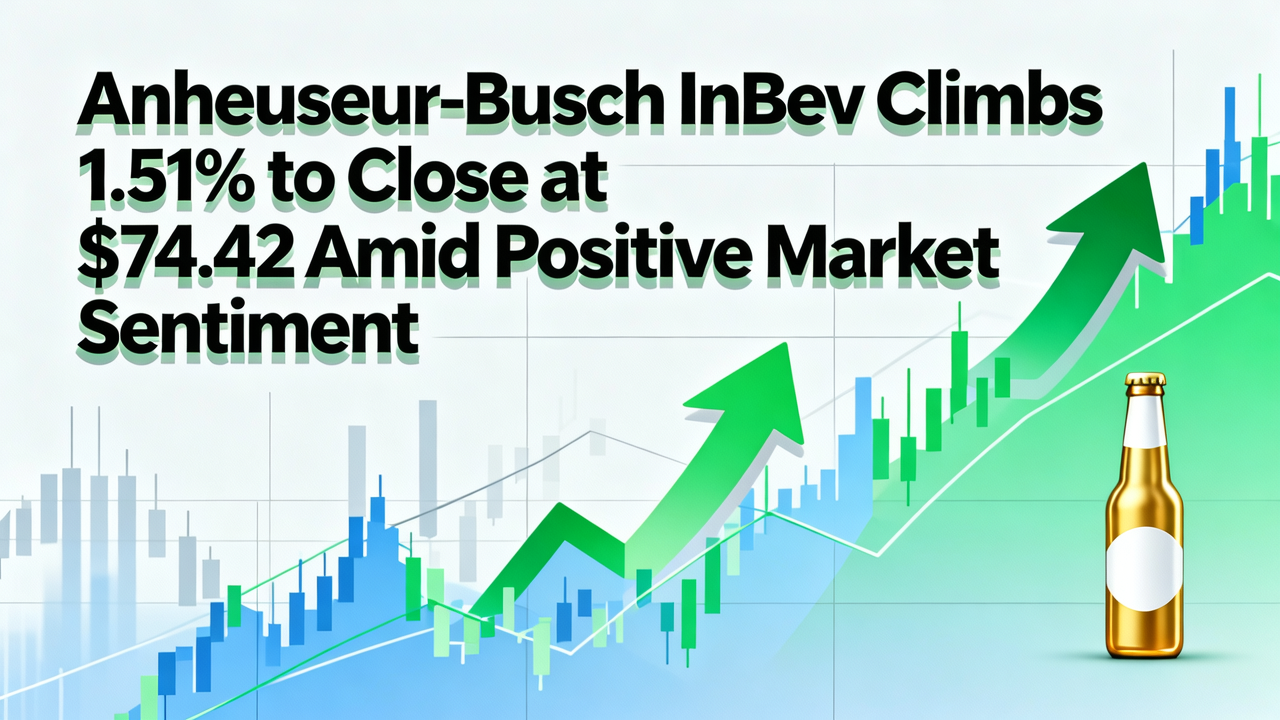 Anheuser-Busch InBev Climbs 1.51% to Close at $74.42 Amid Positive Market Sentiment