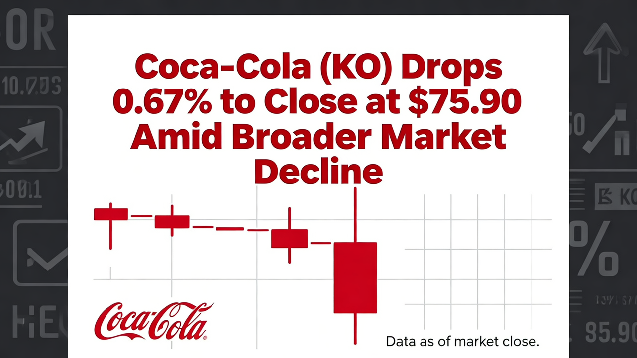 Coca-Cola (KO) Drops 0.67% to Close at $75.90 Amid Broader Market Decline
