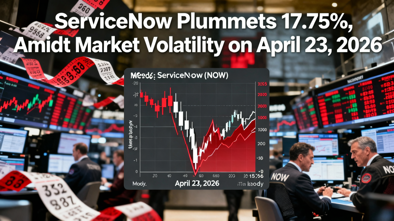 ServiceNow Plummets 17.75% Amidst Market Volatility on April 23, 2026