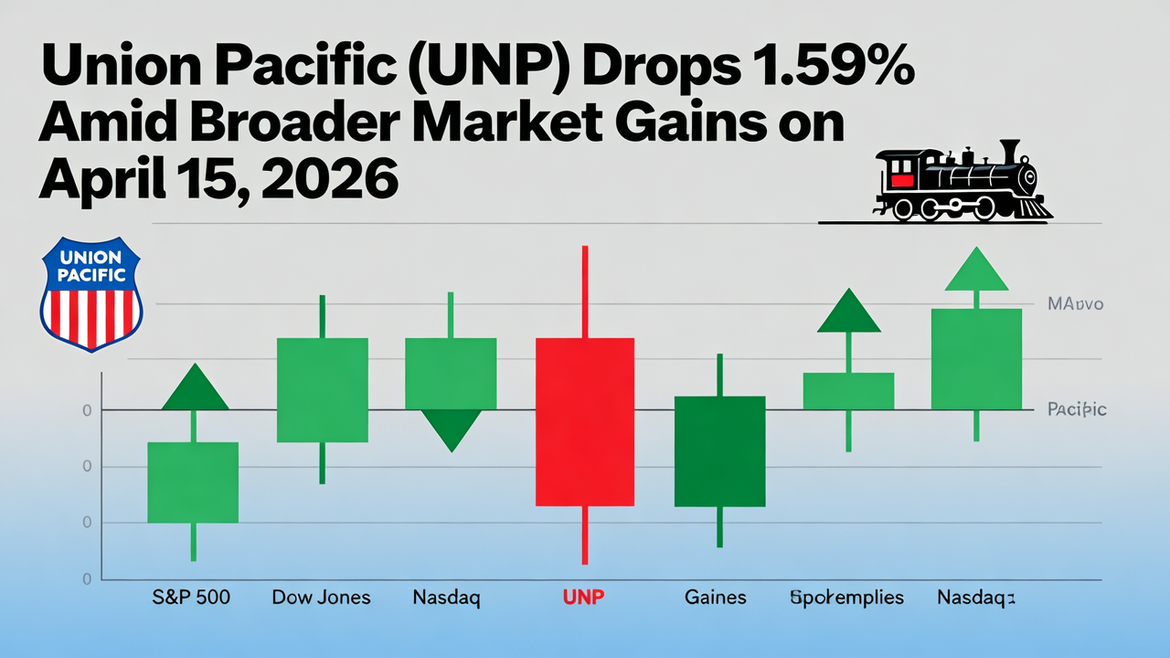 Union Pacific (UNP) Drops 1.59% Amid Broader Market Gains on April 15, 2026